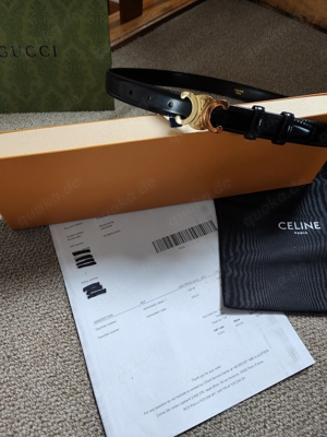 Celine TRIOMPHE GÜRTEL TAURILLON LEDER Belt  Bild 4