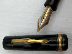 Alter Montblanc Füller Füllfederhalter - Feder aus 585 Gold Bild 3