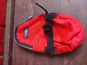 Vintage NOS Rennrad Satteltasche Doppelfach NEU ROT