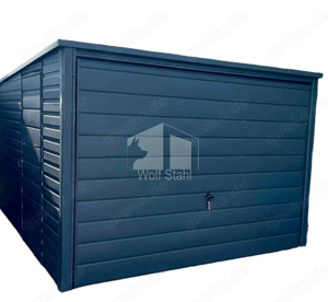  Blechgarage 3x5m Metallgarage Schuppen für Garten Werkzeugschuppen Hohe Qualität ID404 
