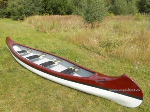 Kanu 4er Kanadier 550 Neu ! in weinrot   weiß