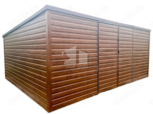  Blechgarage 6x4m Garage mit Tür Garage mit Satteldach Individuelle Projekte GP125