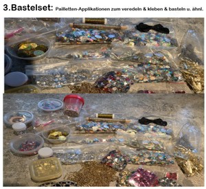 Bastelset 3 - Perlen & Pailletten Schmuckherstellung - Veredelung 1kg inkl. Versand