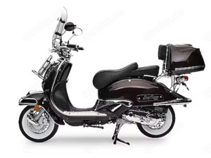 Retro Roller 125 ccm Edition Ausstattung + 2 Helme+ Abdeckung Tüv Neu 1500  VHS