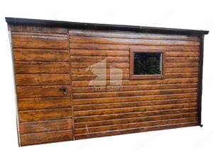 Gartenhaus 4x3m  Gartenschuppen Kleines Gartenhaus Holzoptik Garage Individuelle Projekte ID257 