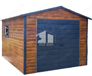 Gartenhaus 3x5m Gerätehaus Schuppen für Garten Garage nach Maß Holzoptik ID392