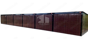 Blechgarage 18x5m  Stahlgarage Doppelgarage Werkzeugschuppen Lieferung und Montage kostenlos GP166 