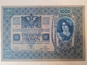 1000 Kronen 1902 Österreich Ungarn Banknote Geldschein