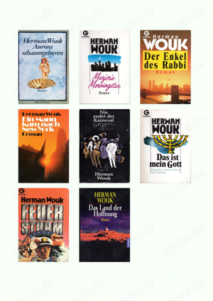Sammlung (Konvolut) Herman Wouk (u.a. Die Caine war ihr Schicksal; Der Krieg; Weltsturm) Bild 2