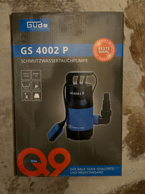 Güde Schmutzwassertauchpumpe GS 4002