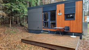Urlaub Kurzurlaub Tinyhaus Tiny Chalet Brombachsee Altmühltal Kurzurlaub Campingplatz 