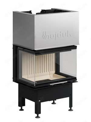 Kamin Bausatz BRILLIANT Anthrazit + Smart 3XTh 7KW Panorama U Kamin 3seitig Neu Hajduk LDF-Kamine Bild 3