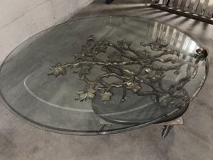 teurer edler antik Wohnzimmertisch muss bis muss bis 31.1.25 raus sein old Sammlung Glasplatte