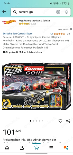 Carrera Bahn Neu