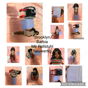 neuwertige Barbie Brooklyn mit Rollstuhl 