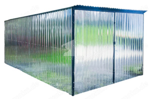 Blechschuppen - Blechgarage 3x5m Metallgarage Fertiggarage Garage nach Maß GP361 