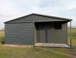 Blechgarage 6x5, Fertiggarage, Premium Garage, Stahlkonstruktion, Hersteller, Garage aus Blech, 