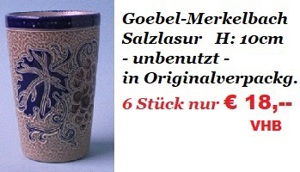 6 neue Becher und Bowle von Goebel Merkelbach