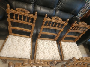 6 Stühle Antik Bild 8