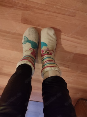 8km Wandersocken Strümpfe getragen socken Bild 3