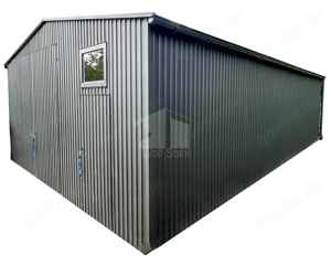 Blechhalle  Blechgarage 7x10m Lagerhalle  Stahlhalle Garage nach Maß GP382