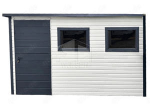 Blechgarage 4x8m Metallgarage Fertiggarage Lieferung und Montage kostenlos GP407