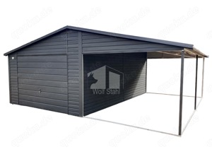  Blechgarage 4x6m Carport und Garage Metallgarage Hohe Qualität ID541