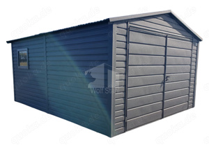 Blechgarage 4x5m Metallgarage Fertiggarage Garage nach Maß Stahlhalle ID549
