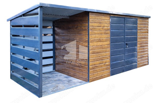 Gartenhaus - Gartenschuppen 4x2m Werkzeugschuppen Garage nach Maß ID554