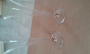 Glas Sektkühler und 2 Sektflöten   Sektgläser unbenutzt oder Deko Bild 3