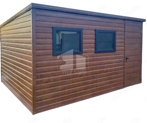  Gartenhaus - Gartenschuppen 4x3m Lagerschuppen Gartenhaus modern Holzoptik ID555