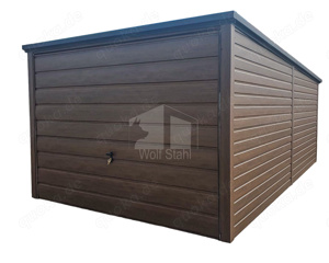 Blechgarage 3x6m - Metallgarage Fertiggarage Holzoptik Günstige Preise ID560 