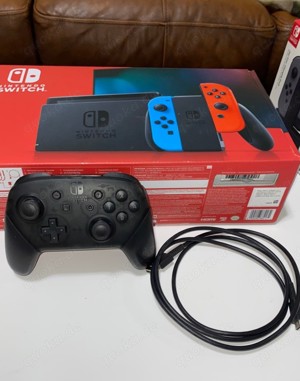 Nintendo Switch 4 joycon + 5 Spiele Bild 4