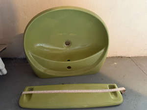 Waschbecken Retro grün