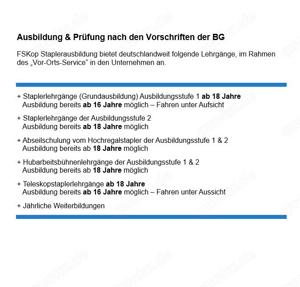 FSKop Staplerschein, Staplerlehrgang, Staplerkurs Bild 3