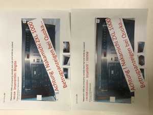 Achtung !!! Nakamichi ZXL 1000 BETRUG !!!