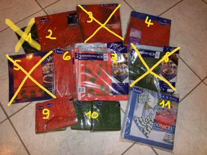 DUNI WEIHNACHTEN Servietten,Tischdecken,Tischläufer  NEU in OVP