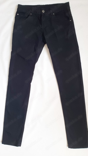 Hose Gr. 36 schwarz mit Stretch, Slim Fit, Medium Waist, wie neu