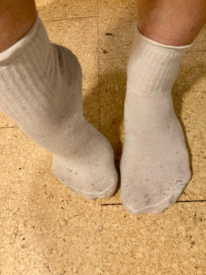 Socken getragen 