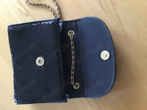 Pailletten Tasche schwarz