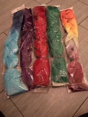 Haare Kunst neu ovp gesamt Paket  50!bunt