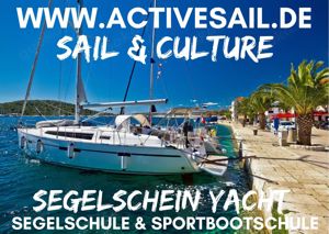 Segeln lernen im Urlaubstörn mit der Familie oder Freunden. 1 Woche gesamte Yacht. Saisonunabhängig.