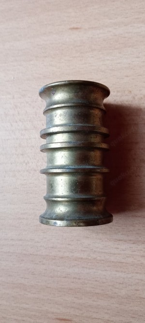 Kerzenhalter 2 x Messing massiv rund 6,5cm x 3,5 cm über 500 g Siehe Bilder