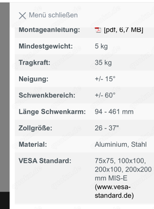 Vogels TV Halterung