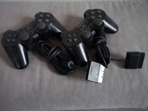 2x Sony Playstation 2 PS2 DualShock Controller schwarz