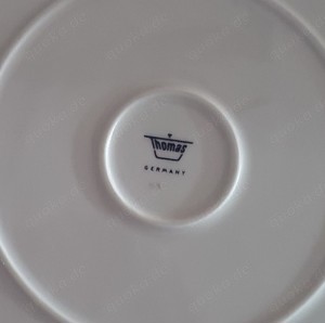 THOMAS Geschirr weiß Mokka- Goldrand 44 Teile Essen Platten Schüsseln Topf Bild 5