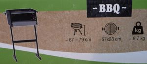 Boxgrill Holzkohlegrill BBQ, Grill, Gartengrill Bild 4
