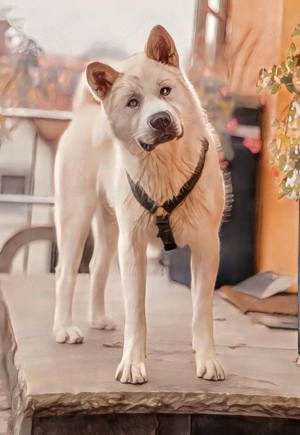 Deckrüde Akita Inu