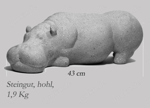 Nilpferd, Flußpferd, Steingut, Terrakotta