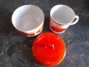 DDR Tassen mit Schale Bild 3
